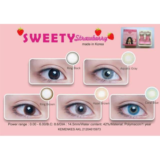 

SOFTLENS SWEETY STRAWBERRY 14.5MM