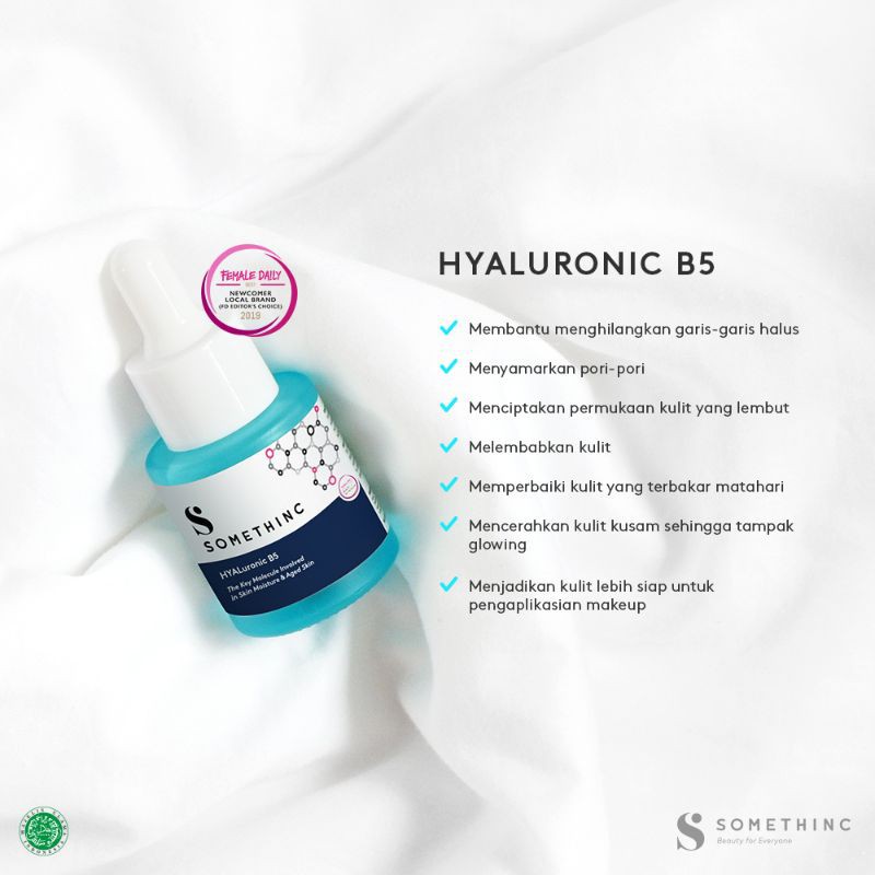 SOMETHINC HYALuronic9+ Advanced + B5 Serum Pelembab 24 Jam 20ml Skincare Moisturizer