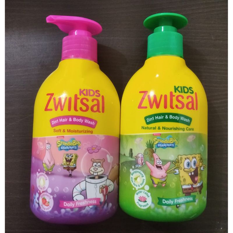 Zwitsal Kids 2 in 1 Hair &amp; Body Wash 280ml (Pompa)