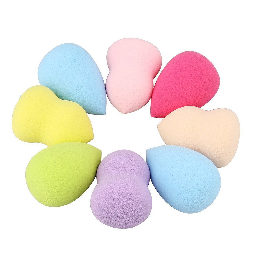 [COD] Spons Beauty Blender dengan Bahan Chewy dan Mudah Menyerap Liquid dan Gampang Dibersihkan - Warna Random