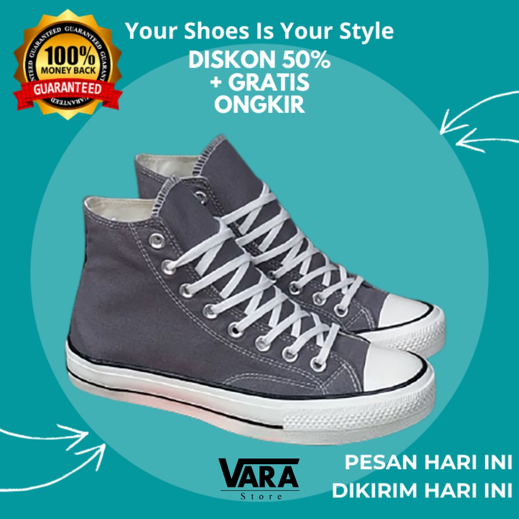 (BISA GRAB) CONVERSE 70S HIGH MASON GREY BLACK EGRET / CONVERSE 70 HIGH / SEPATU CONVERSE 70S