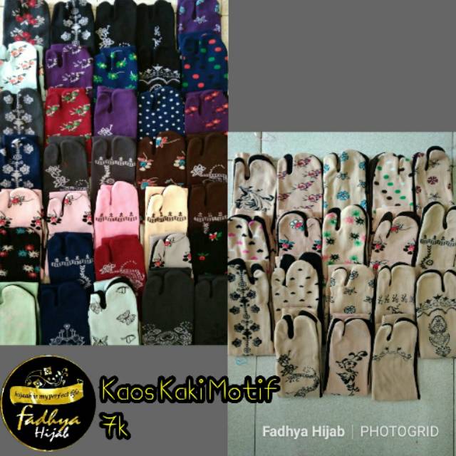 Kaos Kaki Motif Random / Kaos Kaki Nylon Motif