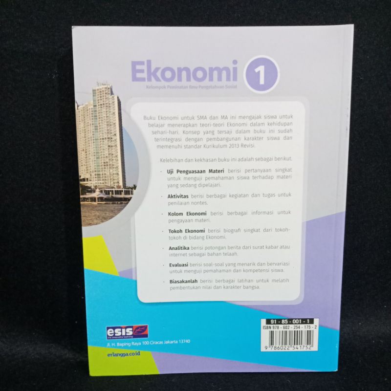 Buku Ekonomi ESIS SMA Kls. 10 [ Alam S ]