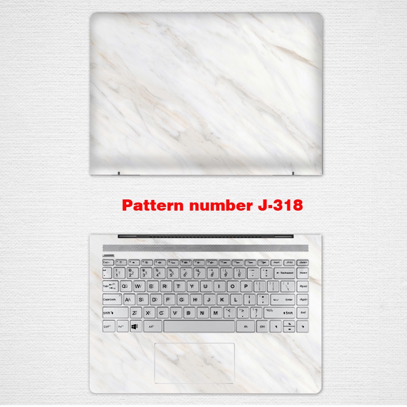 2pcs Stiker Pelindung laptop UNIVERSAL Motif Marmer Bahan VINYL Ukuran 12 13 14 15.6 Inch HP Pavilion ELITEBOOK 840 820 9470M