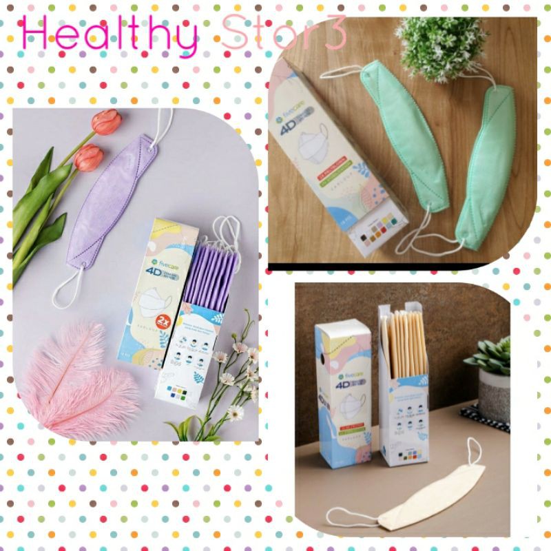 MASKER FIVECARE MASKER MEDIS SURGICAL 4 PLY