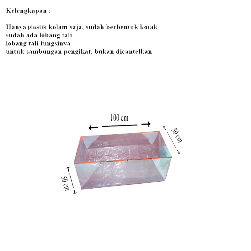 Jual Cuci Gudang Terpal Kolam Plastik Bening Tebal Mm X X Cm Shopee Indonesia