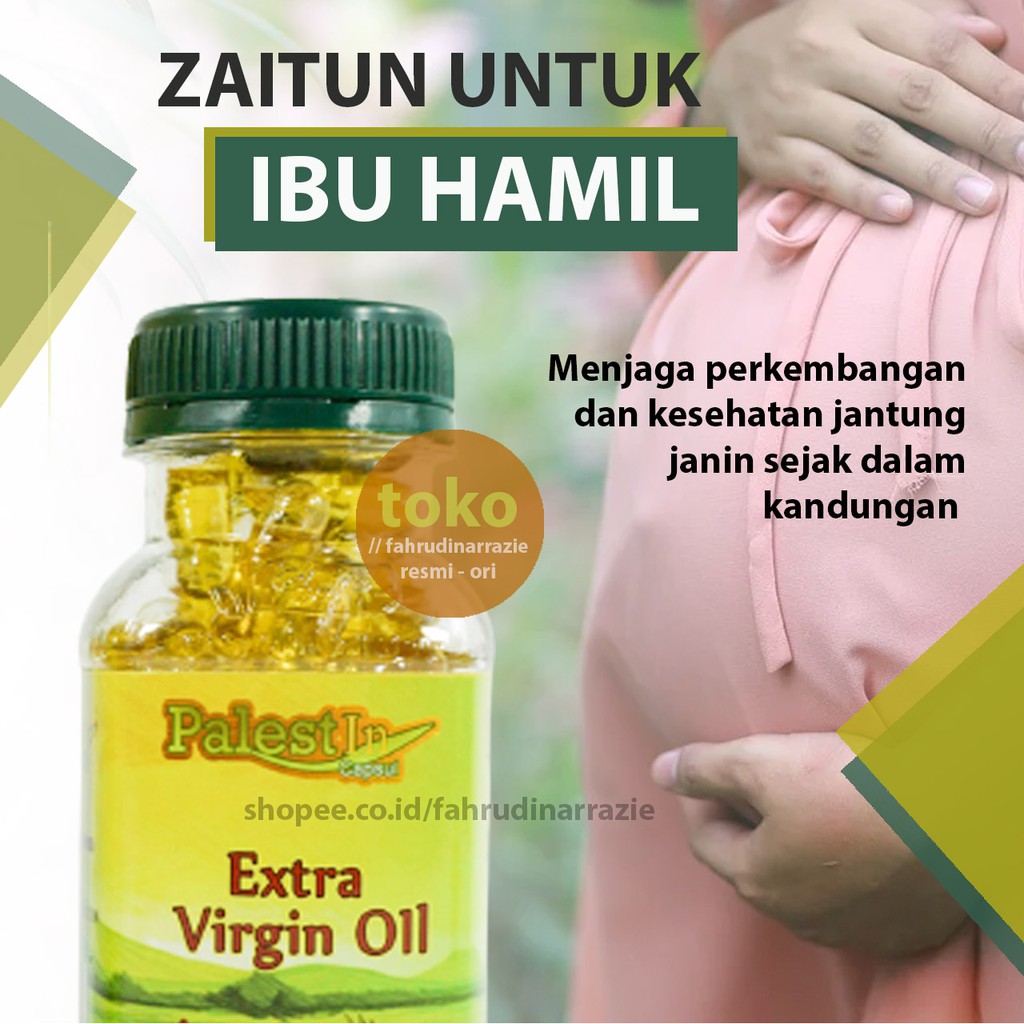 Kapsul Minyak Zaitun Murni Asli Extra Virgin Olive Oil Kapsul Untuk Ibu Hamil Diminum Palestin Indonesia