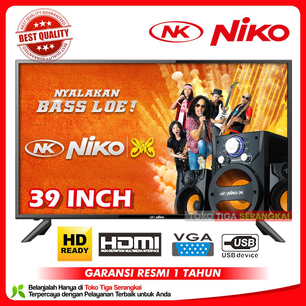 Niko LED TV 39 Inch Televisi HD Ready NK-39Beta