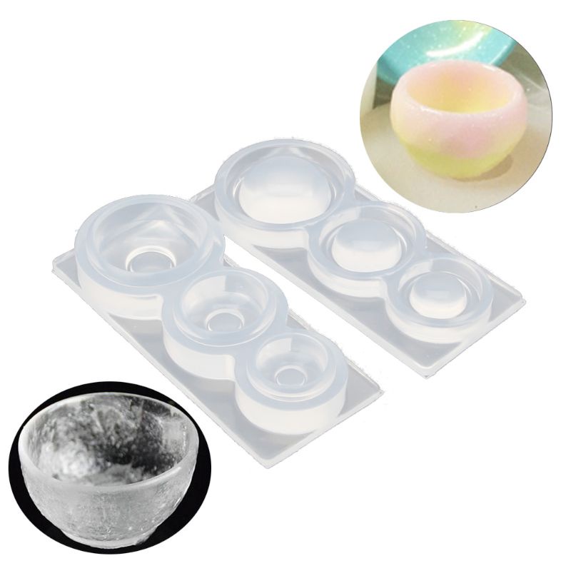 SIY  Cute Mini Bowl Silicone Resin Molds Earrings Pendant Necklace Jewelry Mold Tools