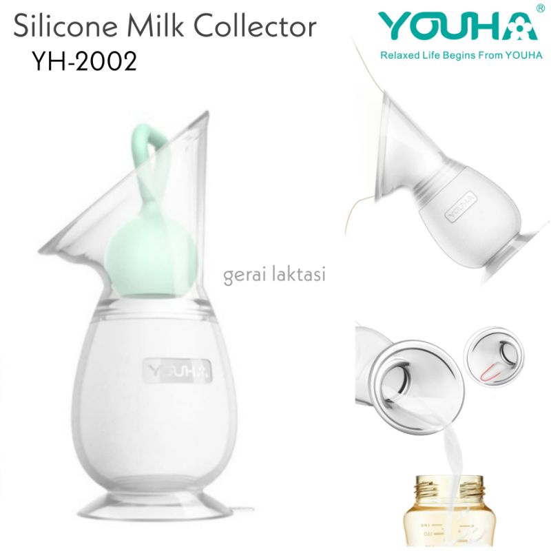 Youha Silicone Milk Collector - Silicone Manual Breast Pump