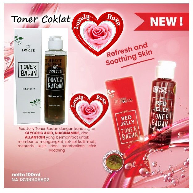 (READY SIAP KIRIM) SYB TONER BADAN RED JELLY TONER COKLAT 100ml | Toner Tubuh BPOM PEMBERSIH DAN PENCERAH BADAN