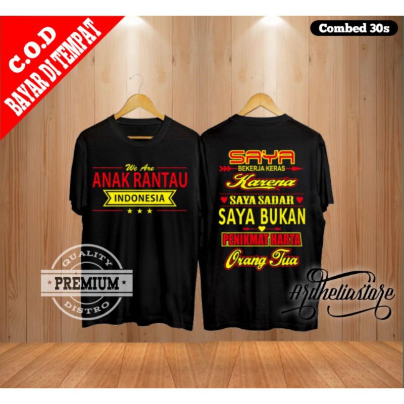 KAOS ANAK RANTAU/TSHIRT ANAK RANTAU INDONESIA