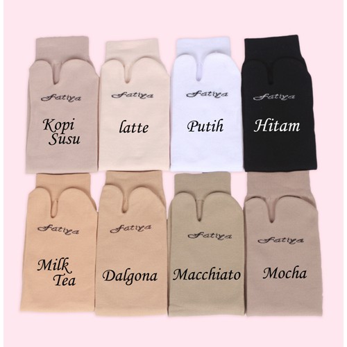 Fatiya Kaos Kaki Muslimah Jempol Premium Warna Basic