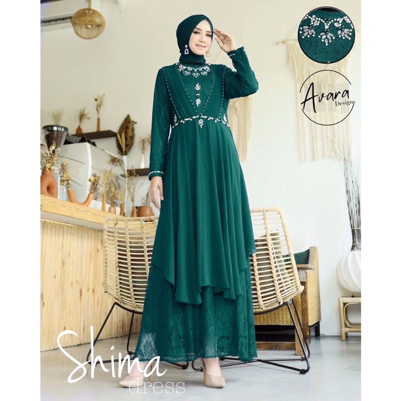 GAMIS BRUKAT MEWAH/GAMIS PESTA/GAMIS BRUKAT KONDANGAN