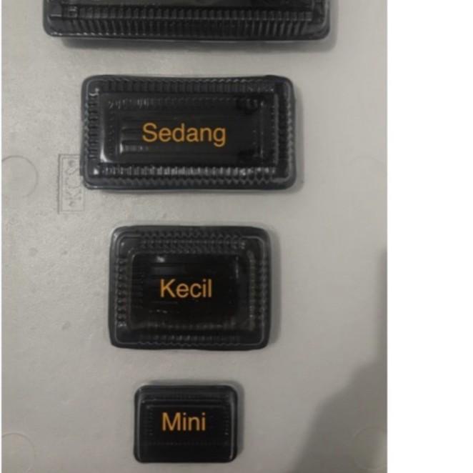 ♥ (ISI 50) Mika Brownies Mini Kecil / Kotak Puding Bronis Kue Tart - WARNA COKLAT ➥