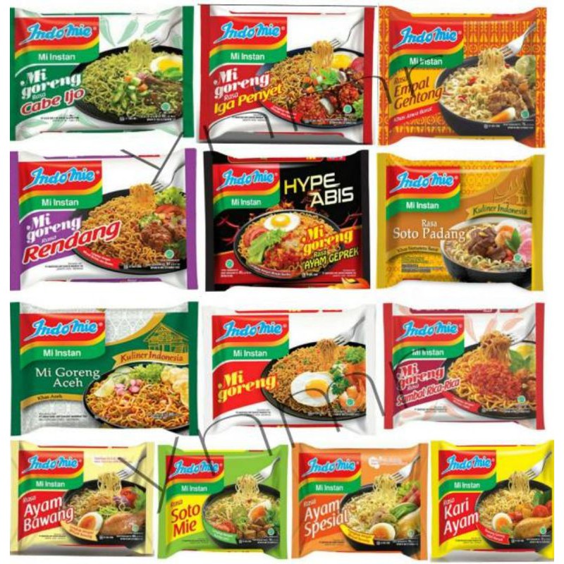 INDOMIE ALL RASA.SEDUS @40 BKS, SAMEDAY/INSTANT