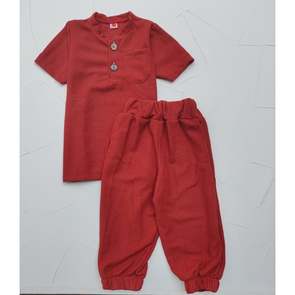 SET KIANO PANJANG SETELAN UNISEX 1-5 Th Setelan Anak Lakilaki Setelan Anak Perempuan