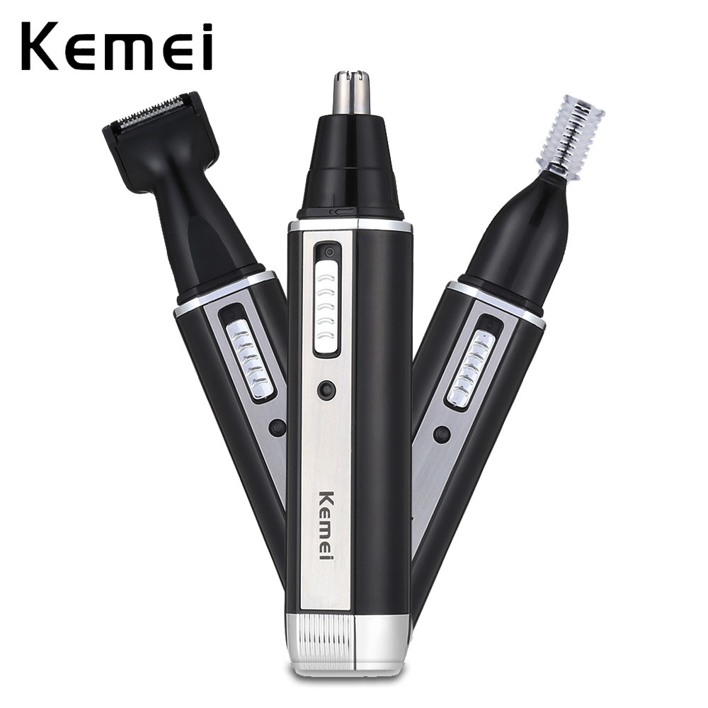 KEMEI KM-6631 Alat Cukur Kumis Jenggot Bulu Hidung Sistem Cas