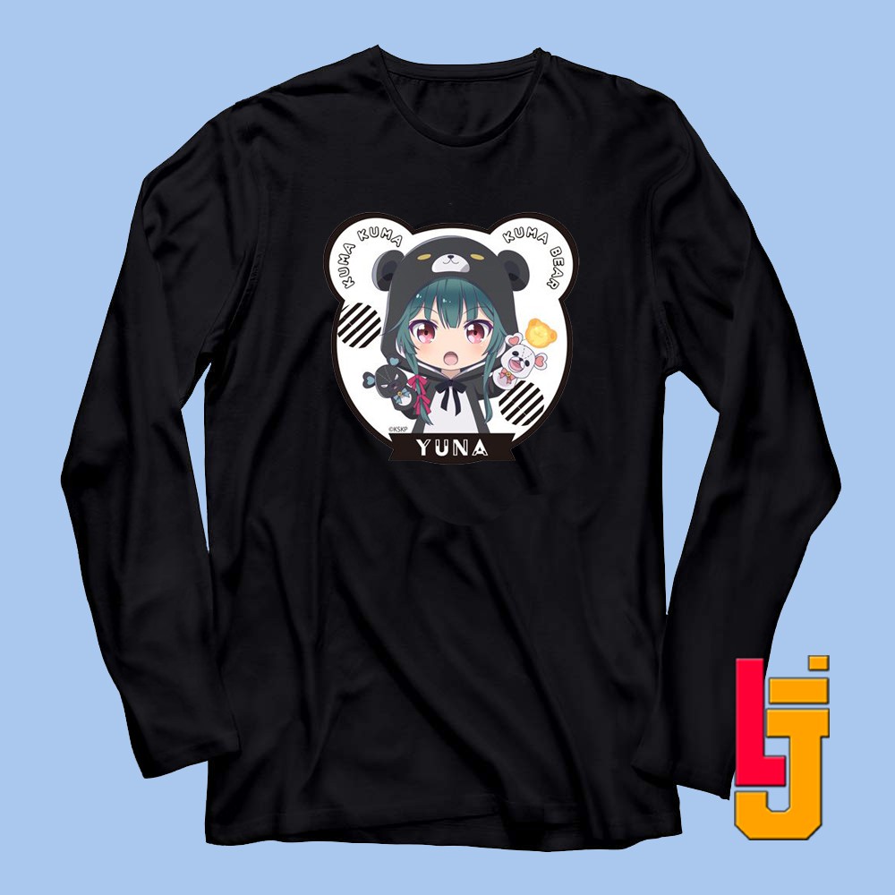 Kaos Anime Baju Lengan Panjang Distro Yuna Kuma Kuma Kuma Bear Murah 2 Pria Wanita
