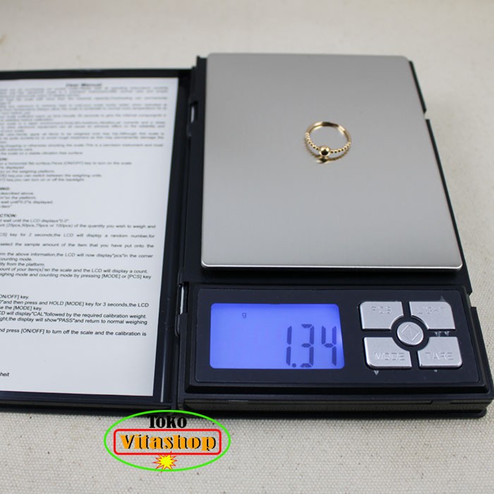 Timbangan emas digital scale 500g/0.01g notebook alat timbang permata