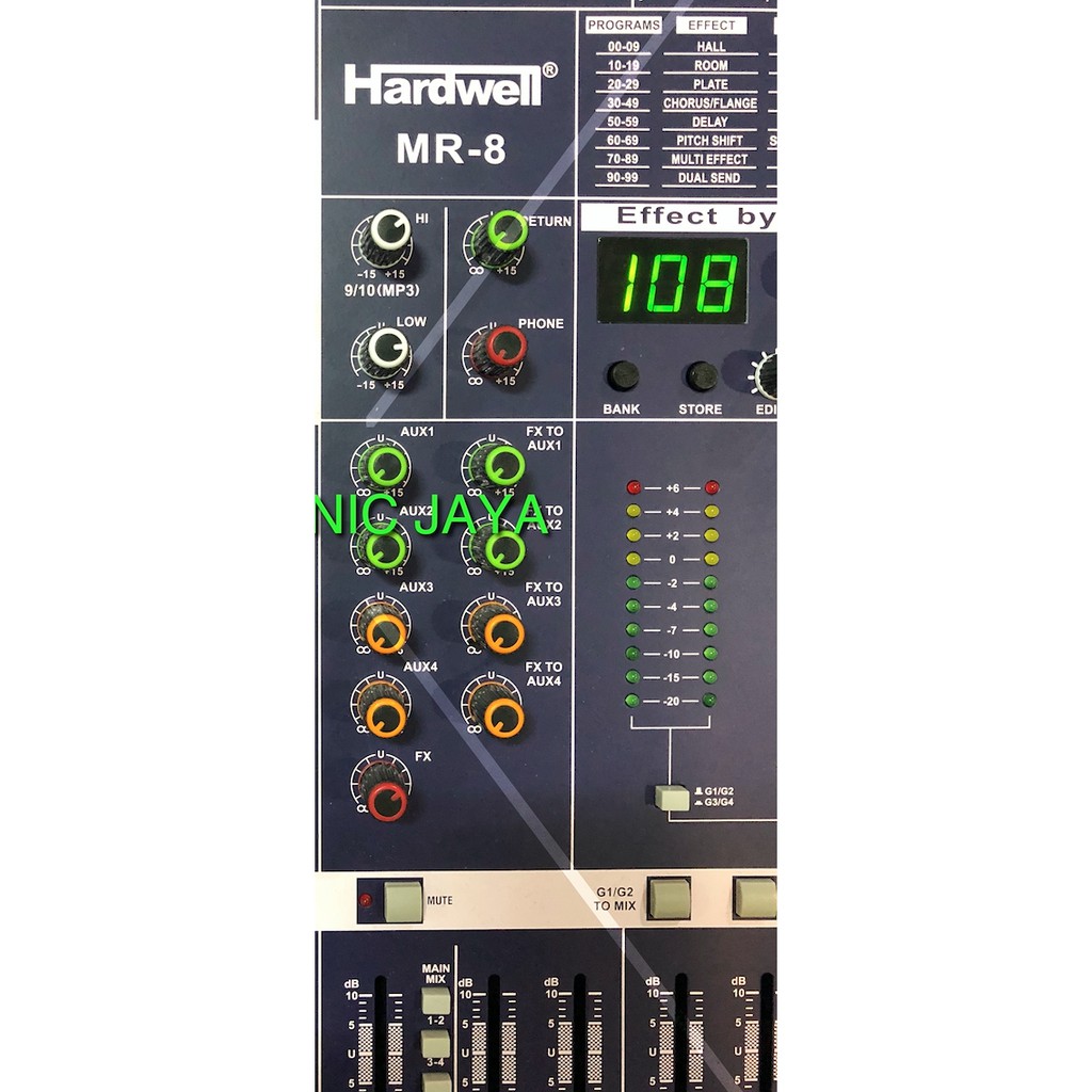 MIXER HARDWELL MR-8 ATAU MR 8