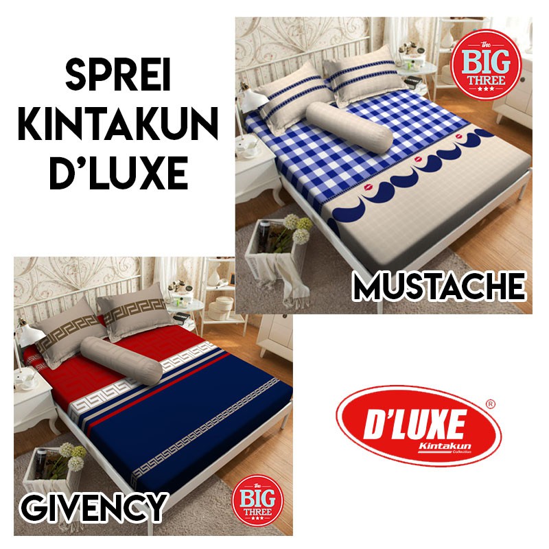 KINTAKUN Sprei 120x200 motif Chili Red MUSTACHE - Single 120 minimalis SP POLOS EMBOSS MINIMALIS