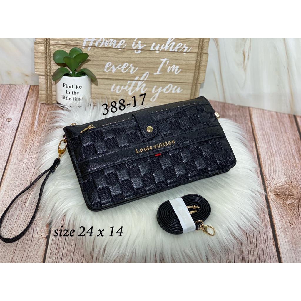 CLUTCH HANDBAG 3 RUANG IMPORT PREMIUM 388 EMBOSS DAN WP