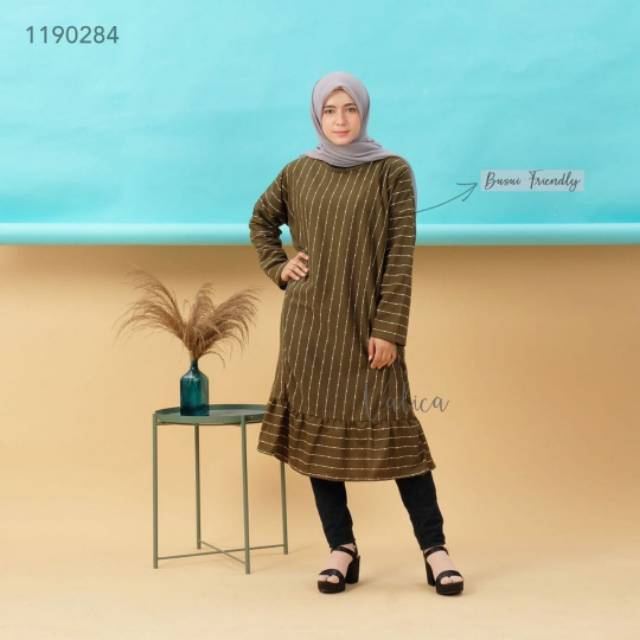 TUNIK SALUR BABYTERRY SUPER, BUKAAN SAMPING (BUSUI), SIZE JUMBO