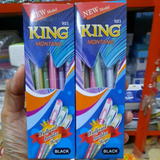 

1pak pen pulpen king montana