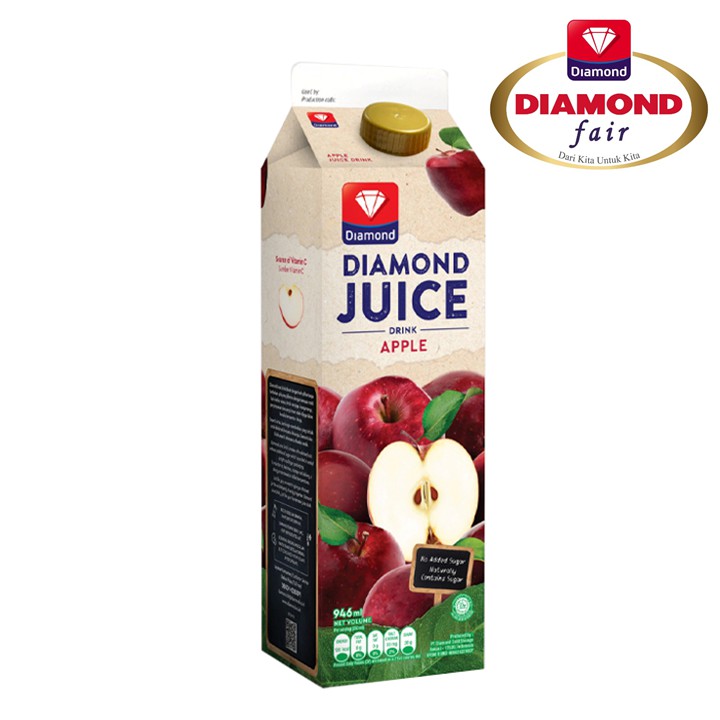 Diamond Juice Apple Unsweet 946ml