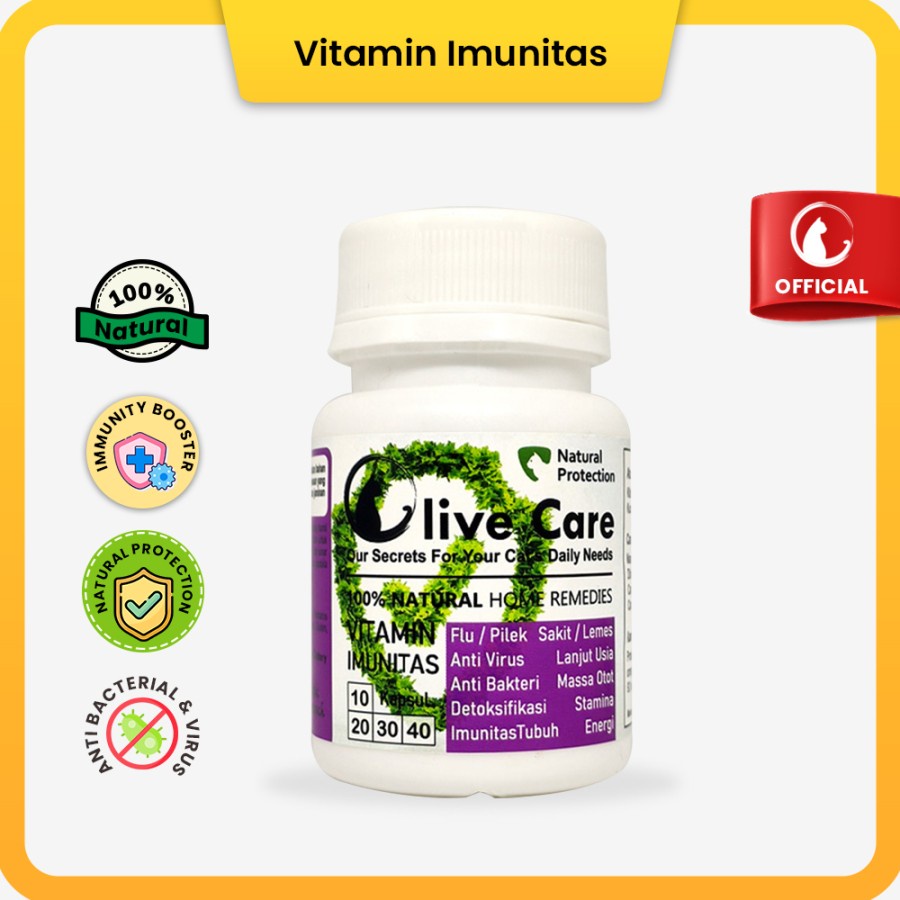 Olive Care Vitamin Imunitas Kucing , Obat flu pilek kucing vit imun vitamin daya tahan tubuh kucing