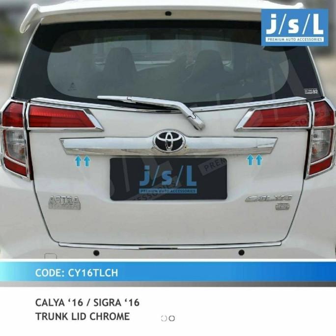 Trunklid Chrome List Bagasi Belakang Calya Sigra chrome JSL .