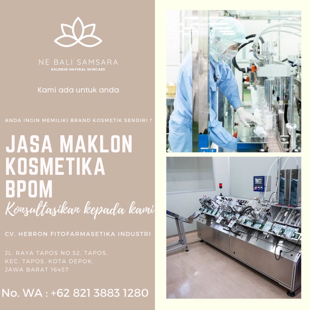 Jasa Maklon Kosmetik BPOM