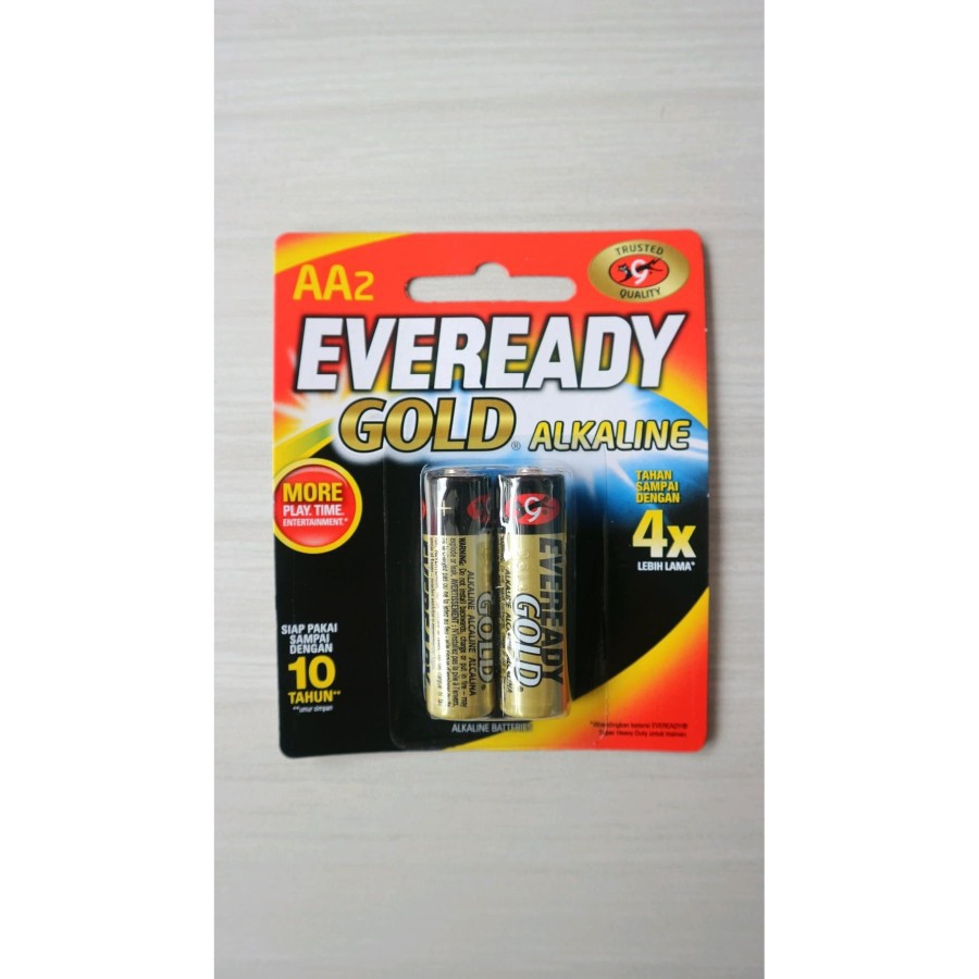 BATERAI EVEREADY GOLD ALKALINE AA A2 ISI 2PCS