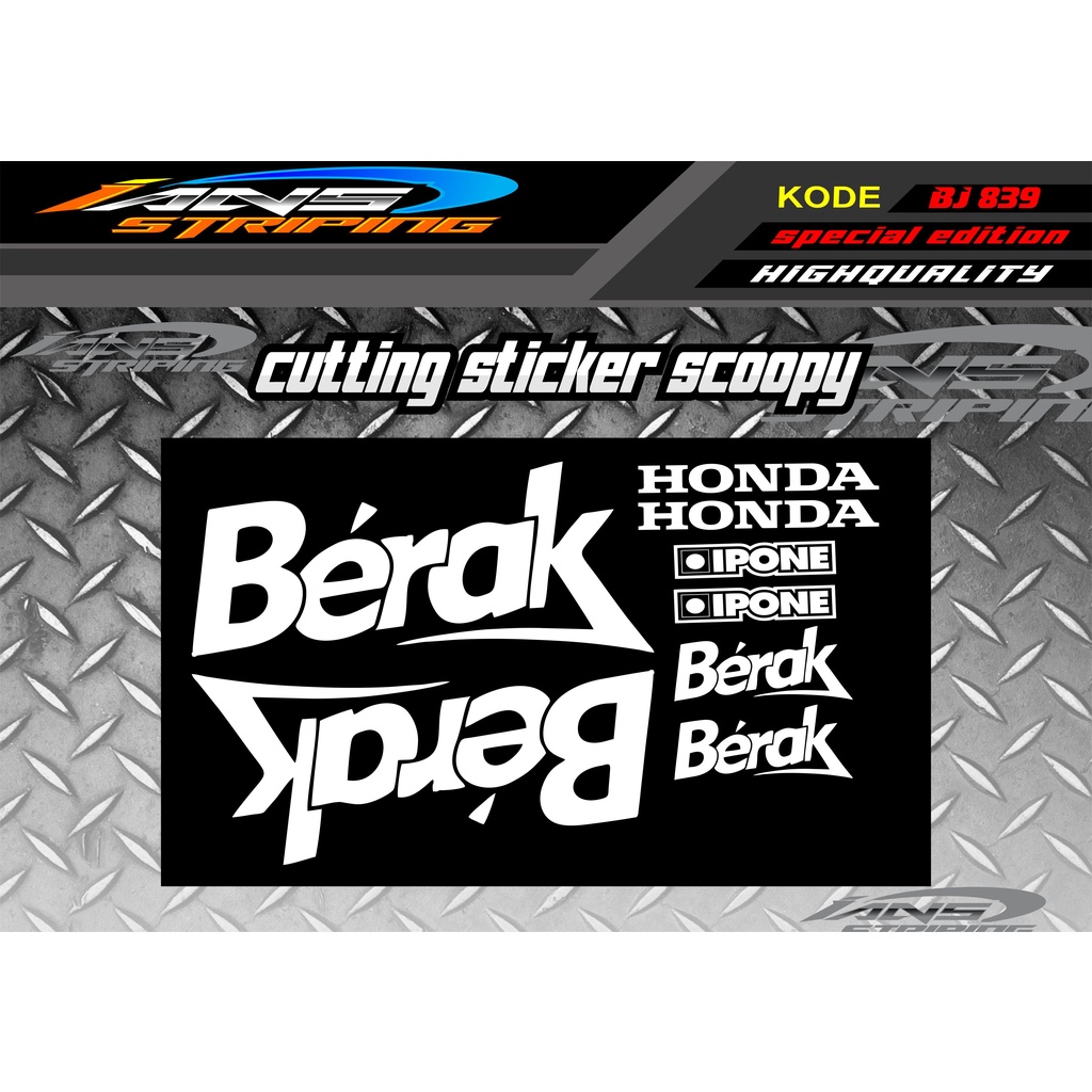 STIKER CUTTING SCOOPPY / CUTTTING STIKER VESPA / STICKER VIRAL