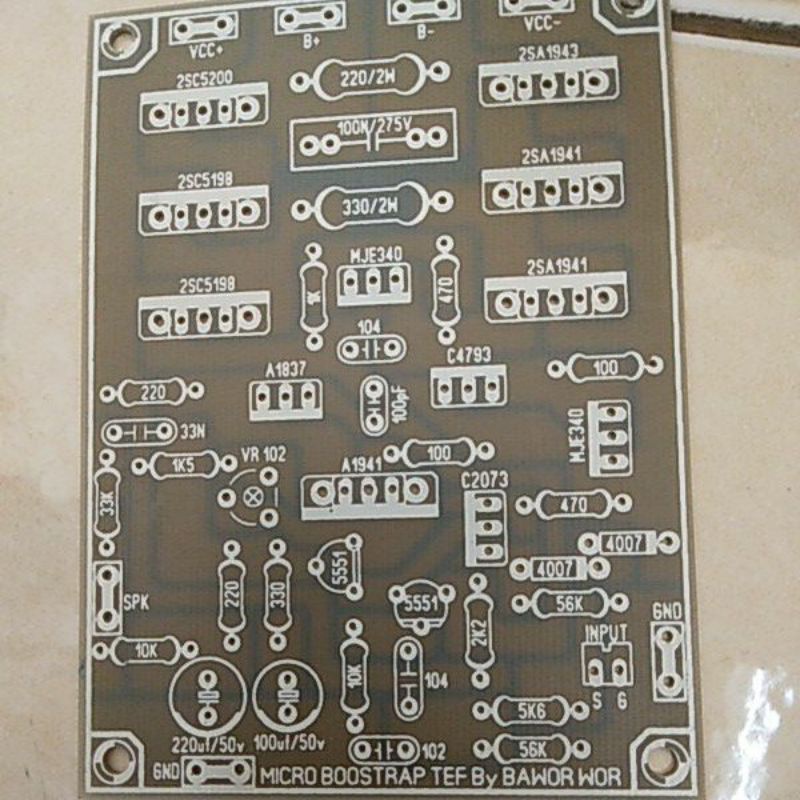 PCB MICRO BOOSTRAP TEF FIBER FR4
