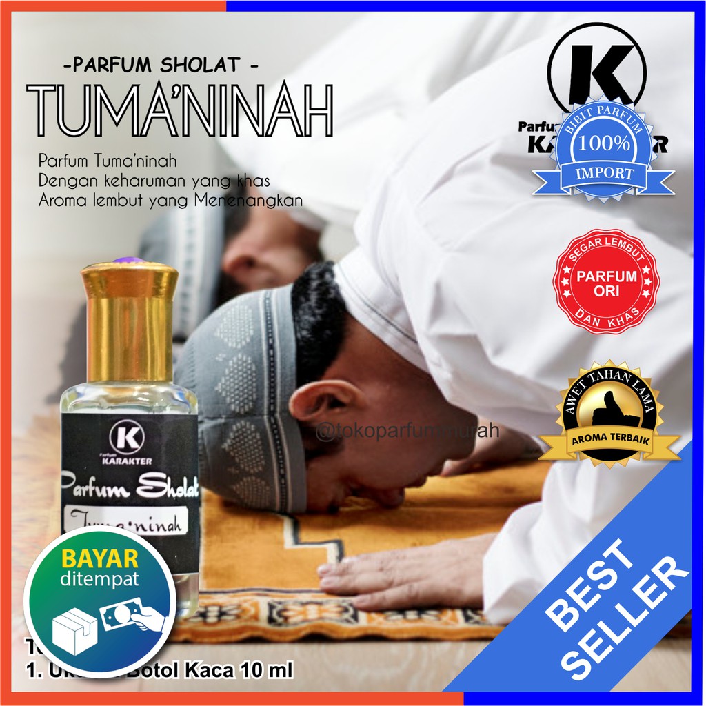 [ Parfum Khusus Sholat ] Parfum Bibit Murni Non Alkohol | Kualitas Grade-A Kemasan Botol Roll 10ml