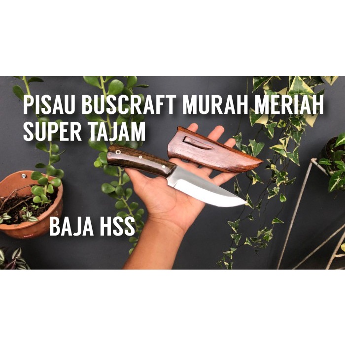 Pisau Seset Kulit - Pisau Skinner Pisau Seset Pisau Buscraft Super Tajam Baja Hss - Vivistecolection