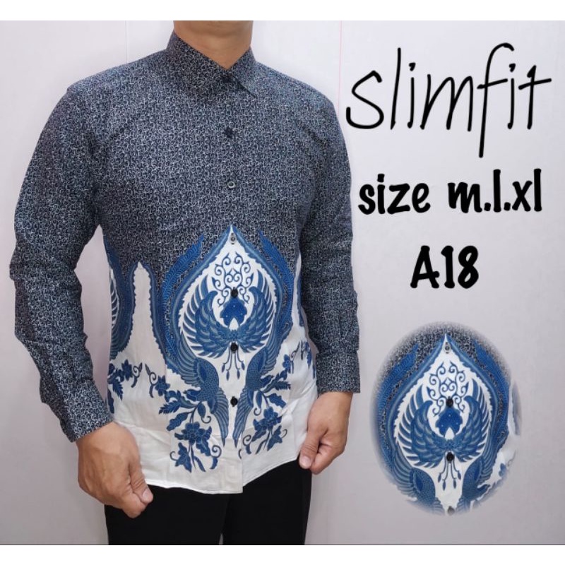 VIO ROLDAN Kemeja Batik Slim Fit Premium A18