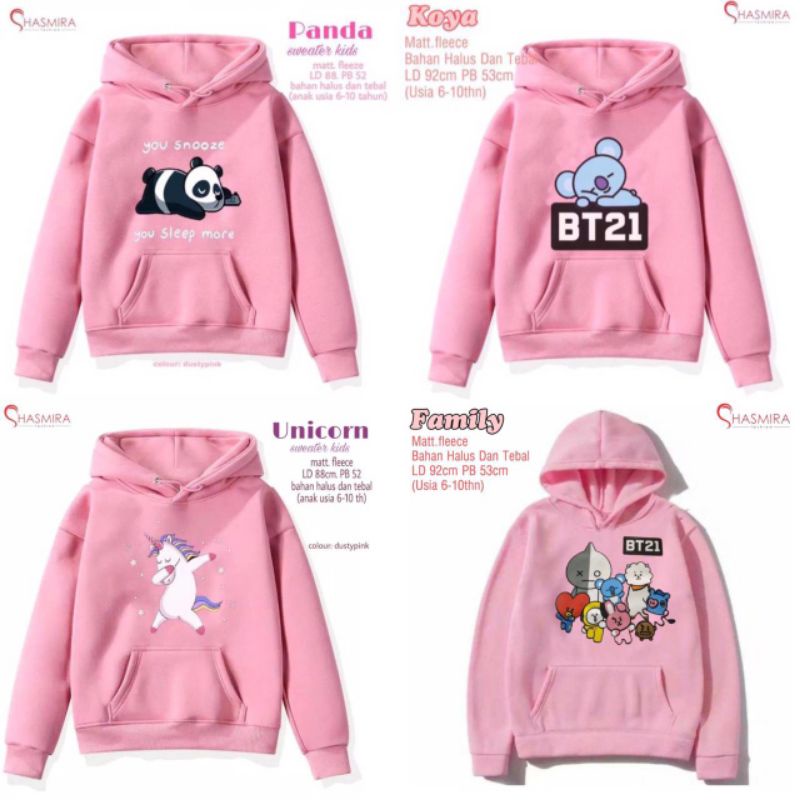 Sweater Hoodie Motif Perempuan By Shasmira