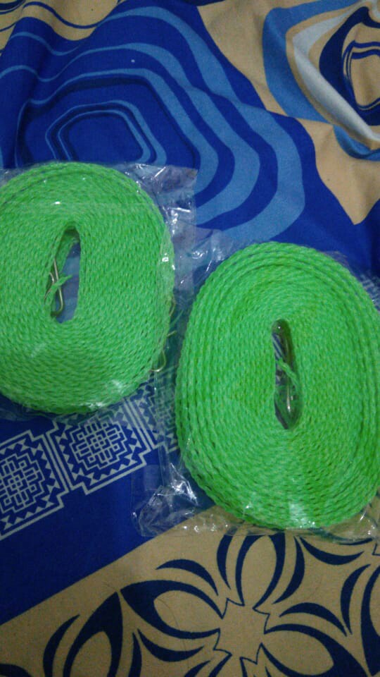 Jhld01 Gantungan Hanger Jemuran Baju Tali Jemuran Baju Pakaian 5 M Meter Praktis