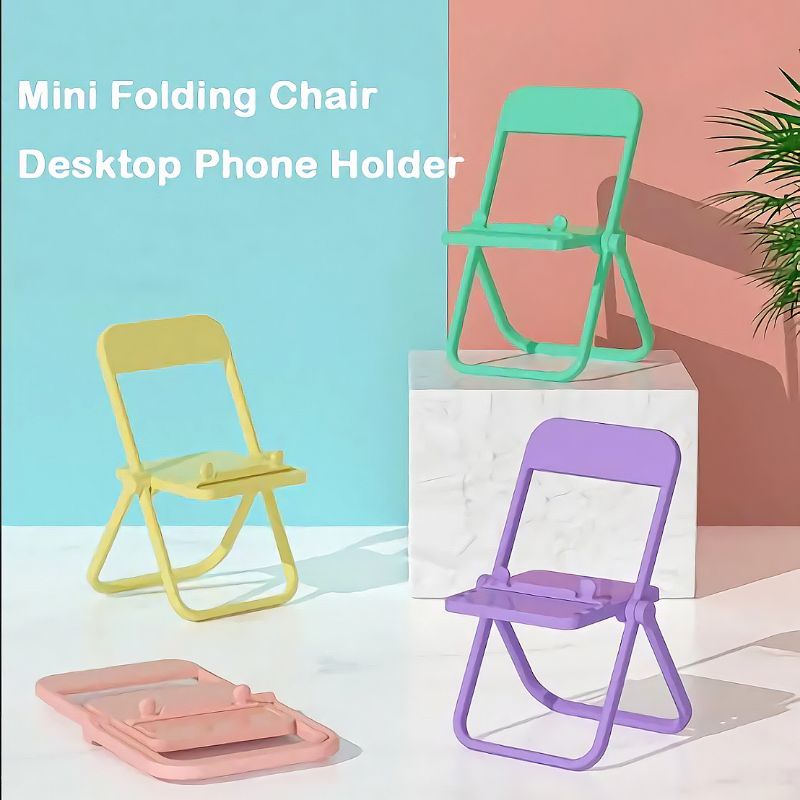 holder stand dudukan hp model kursi lucu warna warni