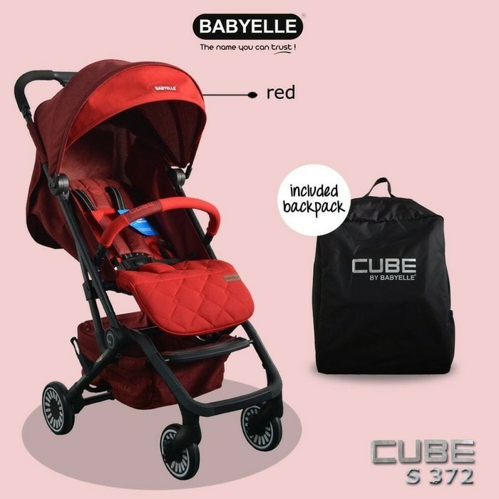 Babyelle Stroller S-372 Cube Dark Red
