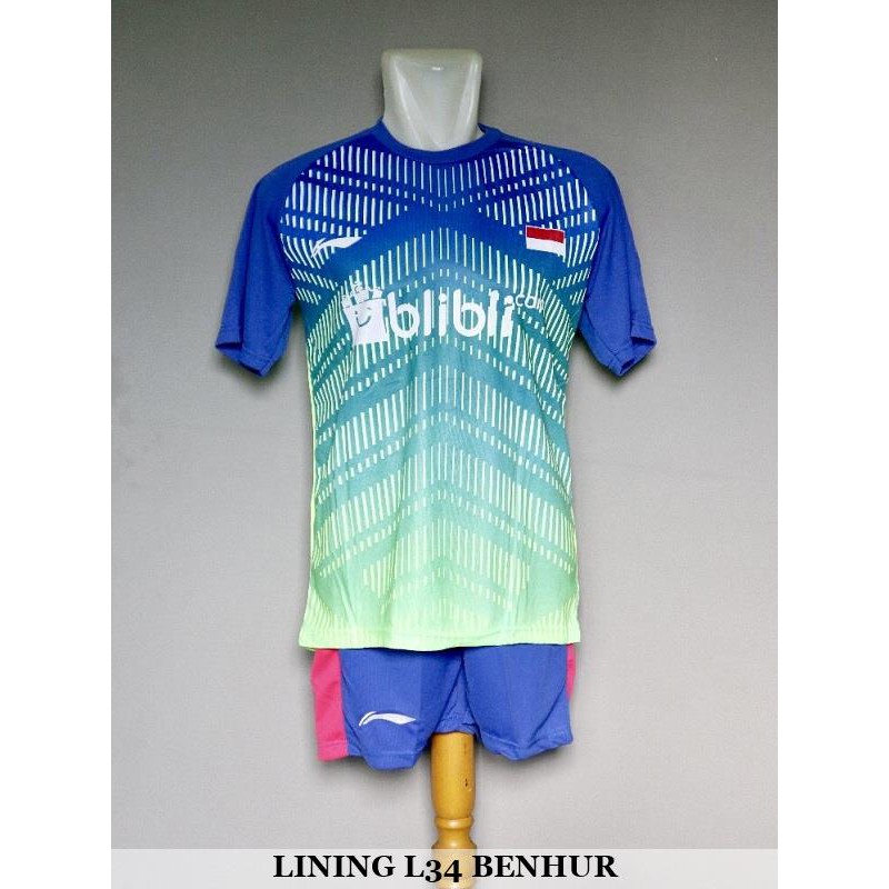  TERMURAH  Setelan Badminton Bulutangkis Lining L34 