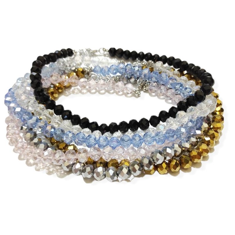 Cristella Crystal Choker Kalung Kristal Diamond Korean Necklace Gaya Korea Luxury Glamour