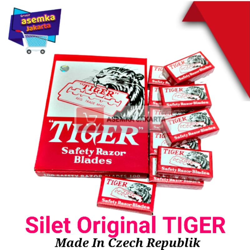 Silet Tiger Original Safety razor blades made in czech republik 100pcs