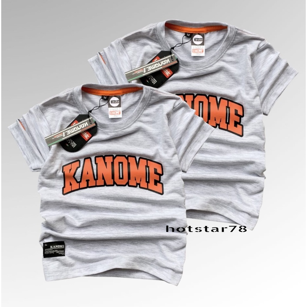 T-Shirt Anak Brand KANOME Premium, Kaos Anak Terbaru, Distro Anak, Kaos Unisex, Baju Anak Laki Laki &amp; Perempuan Umur 1-12 Tahun