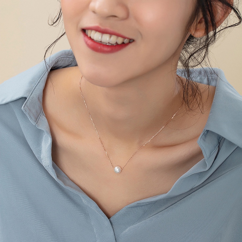 Korean Simple Pearl Necklace Clavicle Chain Accessories