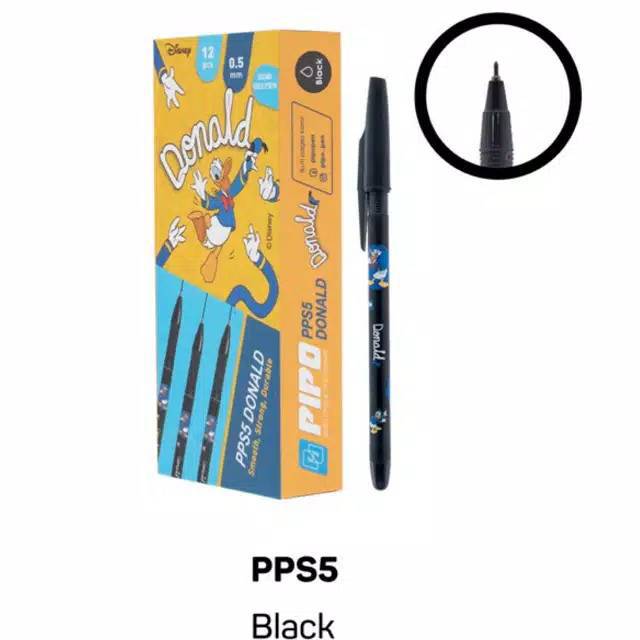 

{PCS} PIPO pen gel pps5 hot print Donald Daisy Duck tinta hitam