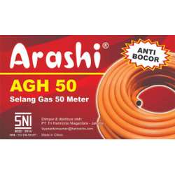 ARASHI Selang Gas 50 Meter AGH 50 / Selang Orange / Selang Tekanan Tinggi